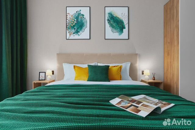

1-к. квартира, 39 м², 2 кровати