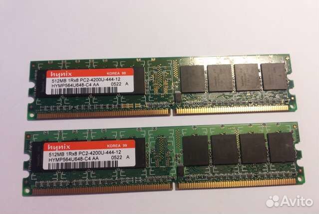 DDR1 256mb и 512 mb, DDR2 512mb