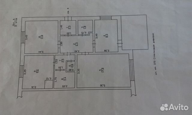 3-к квартира, 64.6 м², 2/2 эт.