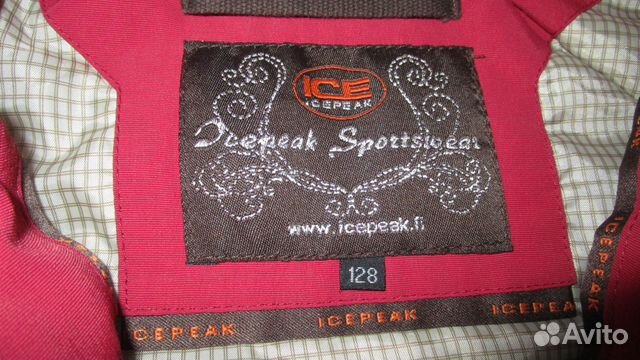 Куртка демисезонная icepeak рост 128 на 134 Куртка демисезонная icepeak рост 128 на 134
