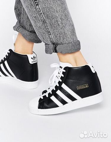 Кроссовки adidas superstar на танкетке