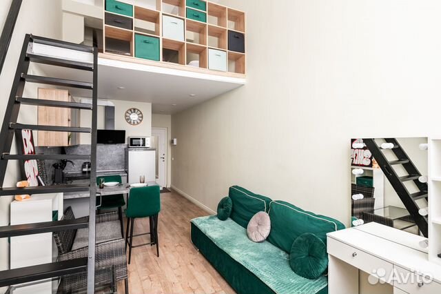 

Квартира-студия, 36 м², 2 кровати