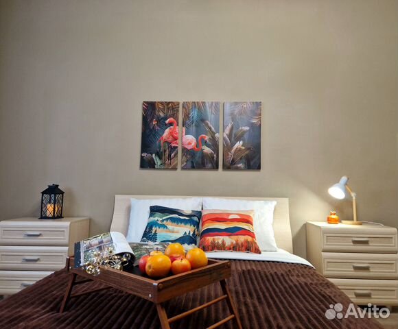 

1-к. квартира, 46 м², 2 кровати