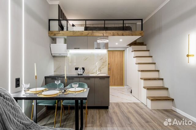 

Квартира-студия, 28 м², 2 кровати