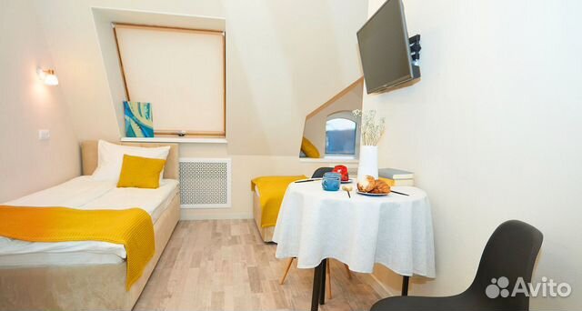 

Квартира-студия в апарт-отеле, 18 м², 2 кровати