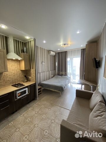 

Квартира-студия, 28 м², 2 кровати