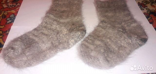 Носки из собачьей шерсти (ручной вязки)
