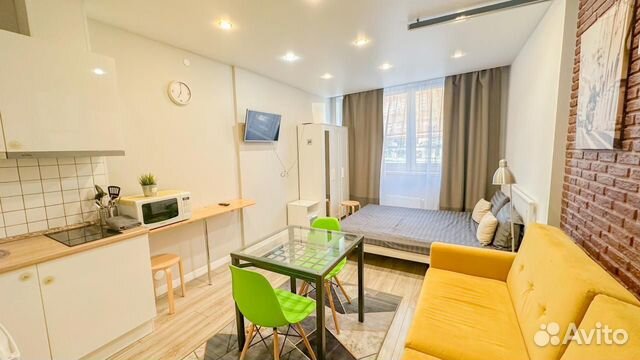 

Квартира-студия, 28 м², 2 кровати