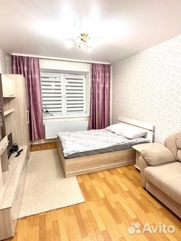 

1-к. квартира, 44 м², 3 кровати