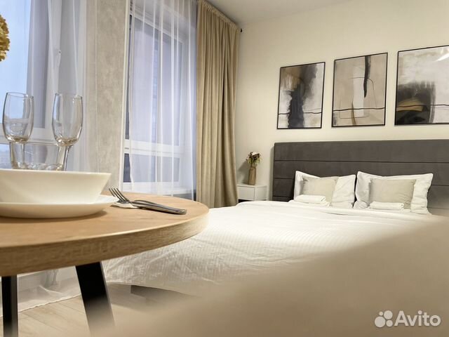 

Квартира-студия, 28 м², 2 кровати