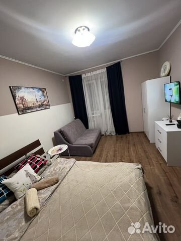 

1-к. квартира, 34 м², 2 кровати