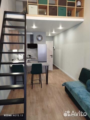 

Квартира-студия, 36 м², 2 кровати