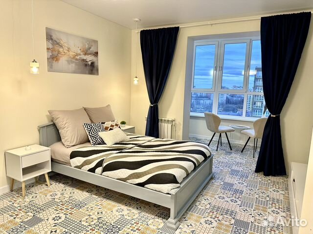 

1-к. квартира, 46 м², 2 кровати
