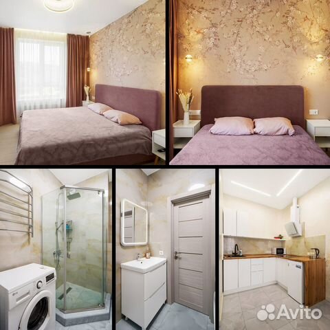 

1-к. квартира, 42 м², 2 кровати