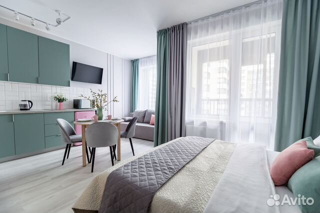 

Квартира-студия, 30 м², 2 кровати
