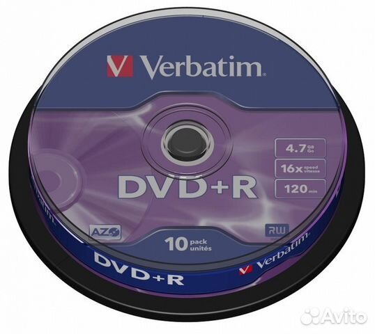 Диски DVD Verbatim, 10 дисков