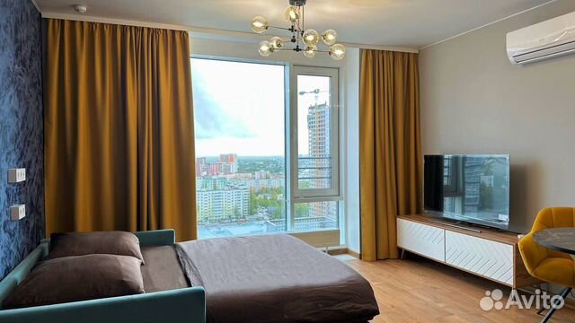 

Квартира-студия, 27 м², 1 кровать