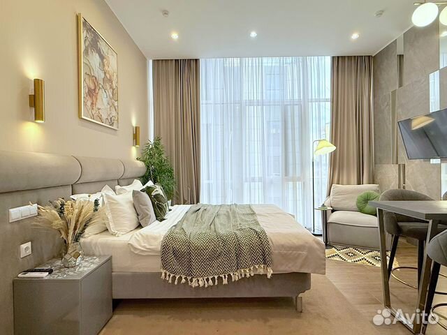 

Квартира-студия, 28 м², 2 кровати