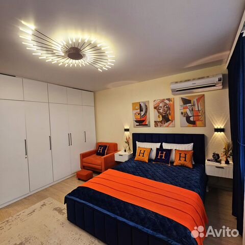 

1-к. квартира, 45 м², 3 кровати