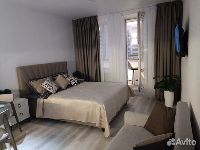 

Квартира-студия, 28 м², 2 кровати