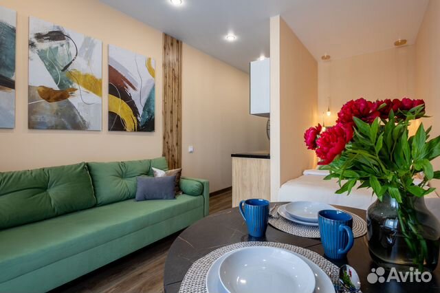 

Квартира-студия, 24 м², 2 кровати