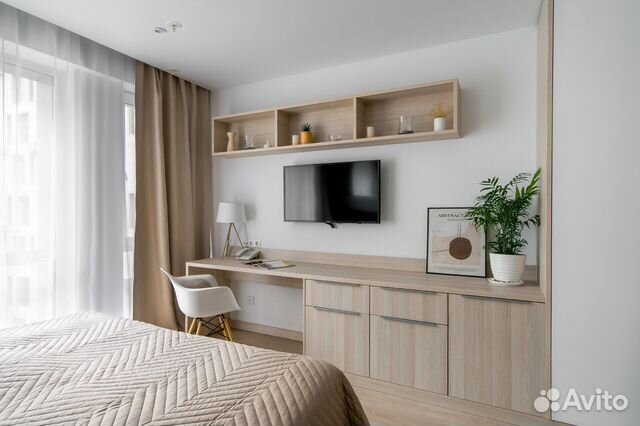 

Квартира-студия, 30 м², 1 кровать