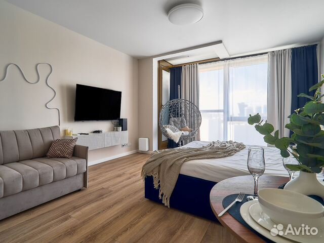 

Квартира-студия, 35 м², 2 кровати
