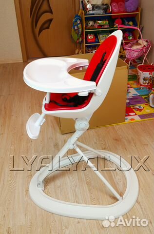 Детский стульчик для кормления lyalyalux (красный) Детский стульчик для кормления lyalyalux (красный)