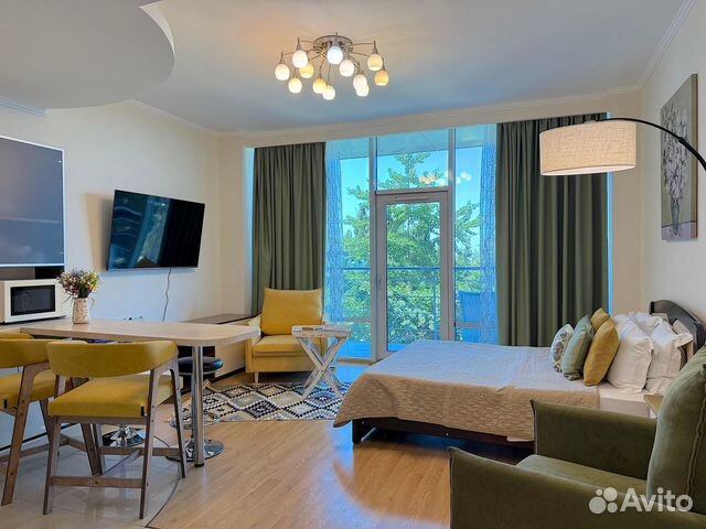 

Квартира-студия в апарт-отеле, 37 м², 2 кровати