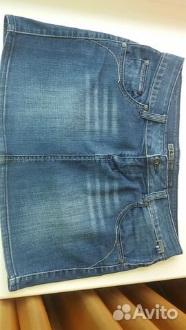 Джинсовая юбка. Размер 28. 44-46