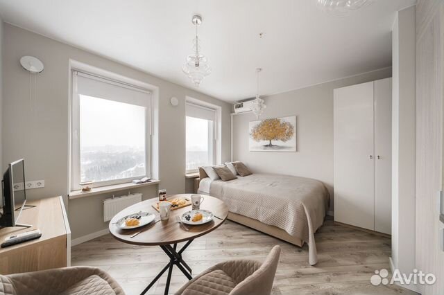 

Квартира-студия, 24 м², 2 кровати