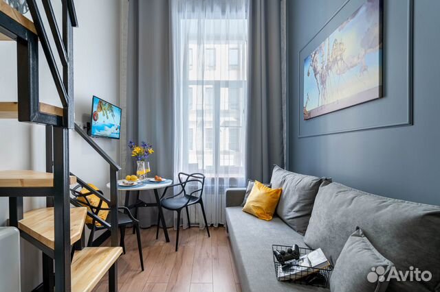 

Квартира-студия, 19 м², 2 кровати