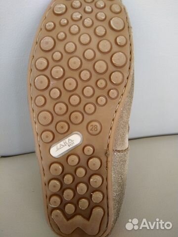 Мокасины Zara, бежевые, р.28