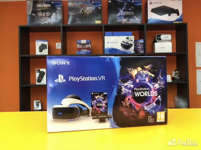 Sony PS4 VR + PS4 Camera v2 + VR Worlds Новая