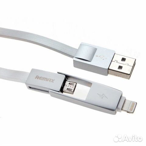 Apple кабель 2в1 remax Strive 2 in 1 Cable RC-042t