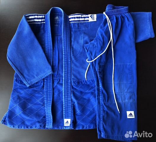 Синее кимоно Adidas Training