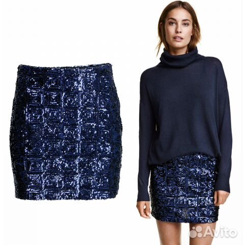 Мини юбка с пайетками h&m Мини юбка с пайетками h&m