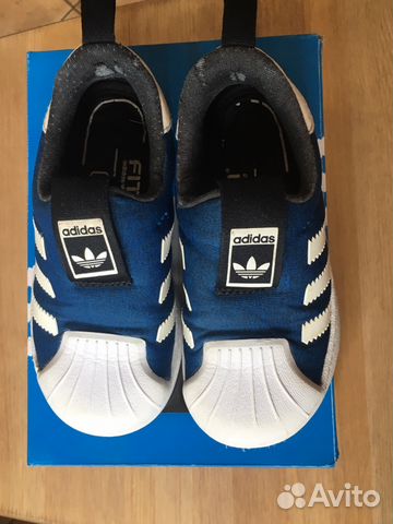 Детские кроссовки слипоны Adidas Superstar, р.25
