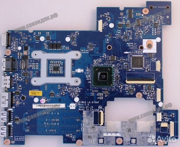 Материнская плата Lenovo G570 (LA-675) AMD E-450