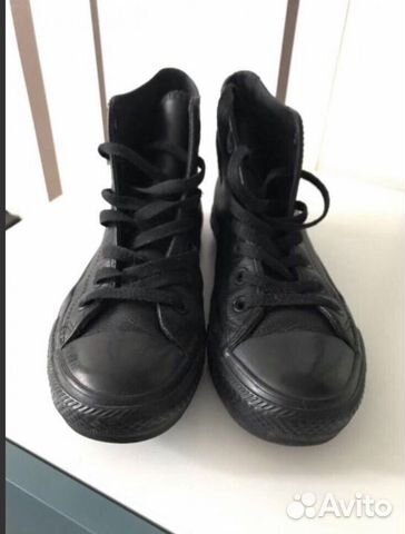 Кеды Converse All Star кожаные чёрные оригинал Кеды Converse All Star кожаные чёрные оригинал