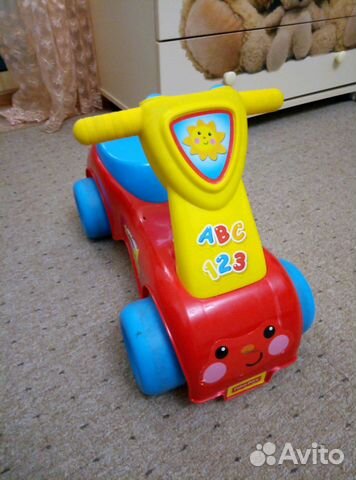 fisher price car red yellow