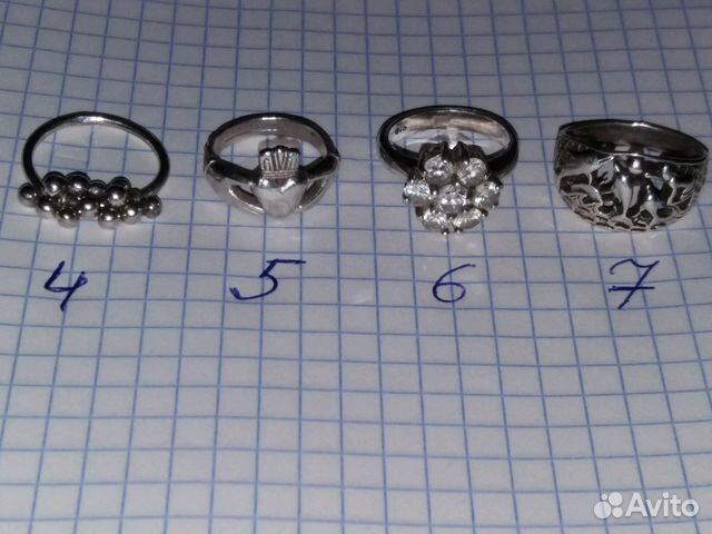 Серебро кольца, комплект, кулон. 875, 925 Серебро кольца, комплект, кулон. 875, 925