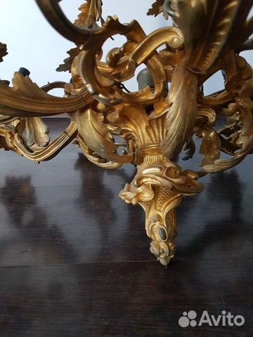 Люстра старинная бронзовая Люстра старинная бронзовая