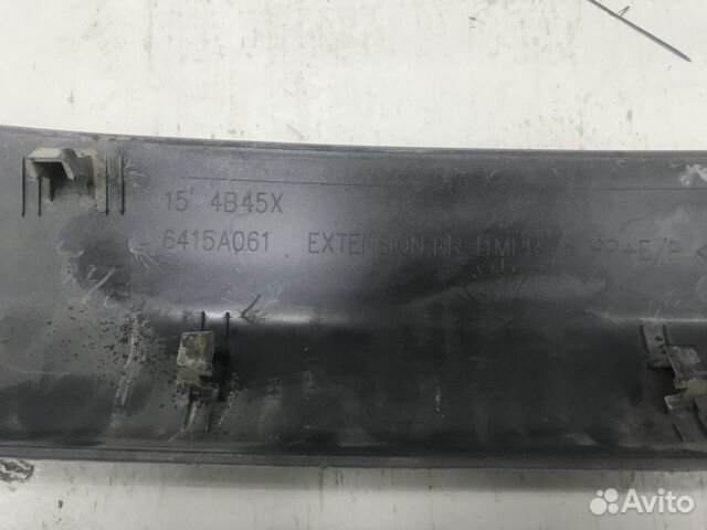 Накладка на задний бампер mitsubishi outlander 15 Накладка на задний бампер mitsubishi outlander 15
