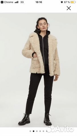 Пальто из искусственного меха H&M