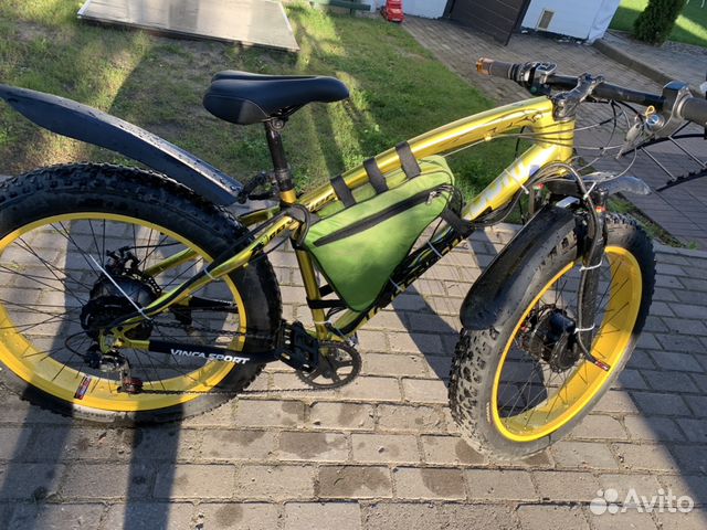 Электро фэтбайк 2х2 велосипед Электро фэтбайк 2х2 велосипед
