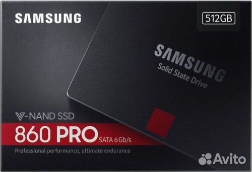 512 гб SSD-накопитель SAMSUNG 860 Pro (MZ-76P512BW