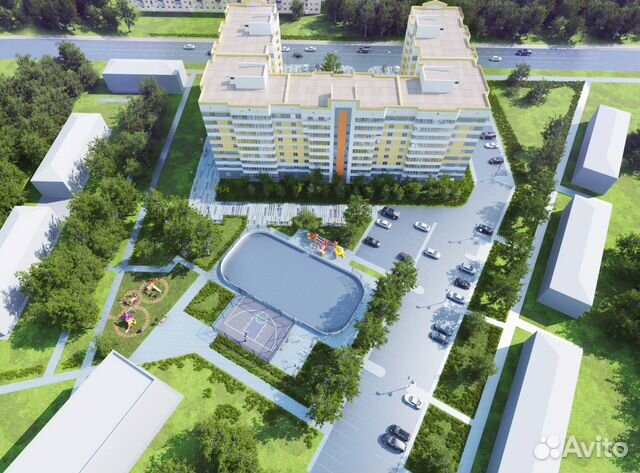 2-к квартира, 63.9 м², 4/9 эт.