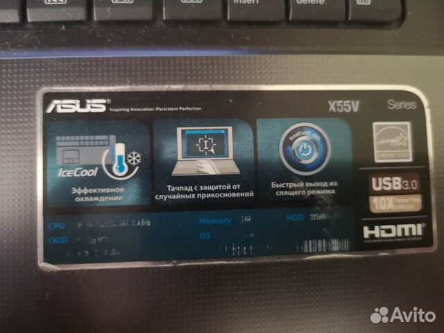 Asus x55v (pentium/2gb/320gb/610m)