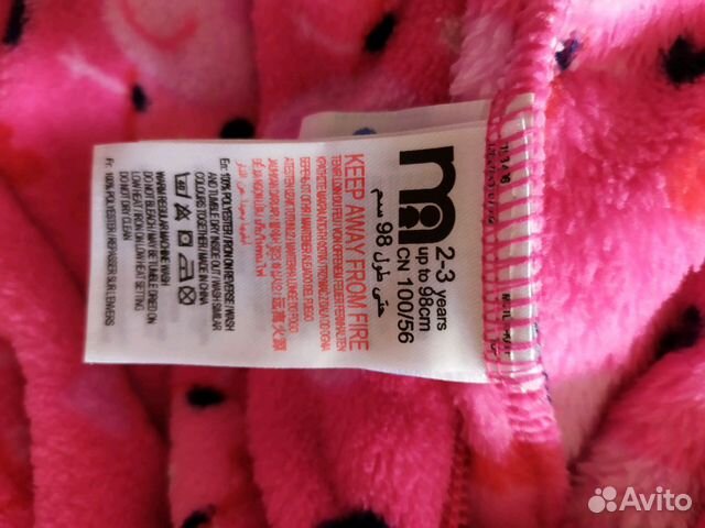 Новая флисовая пижама mothercare поддева Новая флисовая пижама mothercare поддева